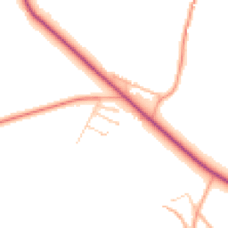 Daytime road noise heatmap for GU30 7RW