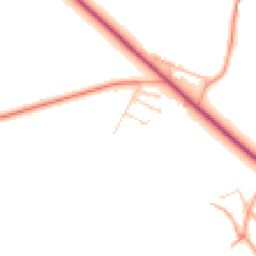 Daytime road noise heatmap for GU30 7SA