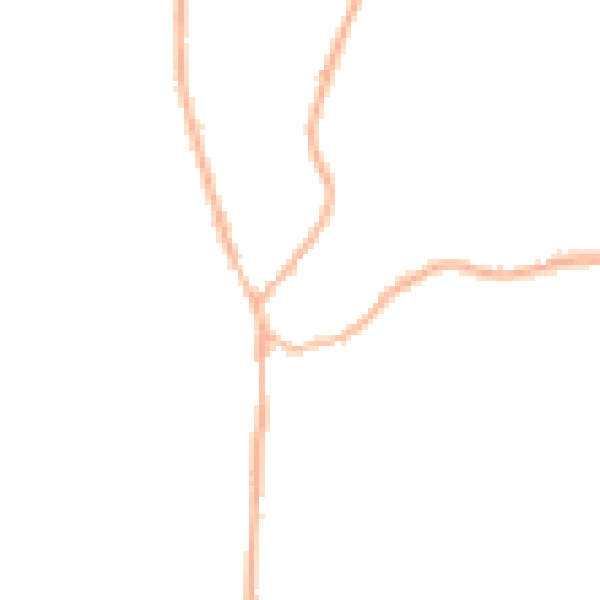 Night-time road noise heatmap for GU30 7WS
