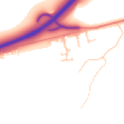 Daytime road noise heatmap for GU30 7XB