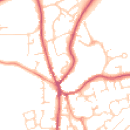 Daytime road noise heatmap for GU30 7XE