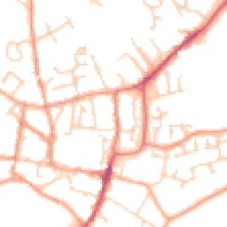 Daytime road noise heatmap for GU31 4AF
