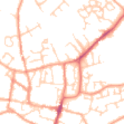 Daytime road noise heatmap for GU31 4AH