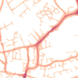Daytime road noise heatmap for GU31 4AJ