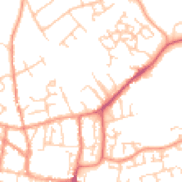 Daytime road noise heatmap for GU31 4AL