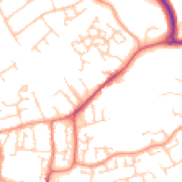 Daytime road noise heatmap for GU31 4AP