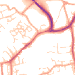 Daytime road noise heatmap for GU31 4AR