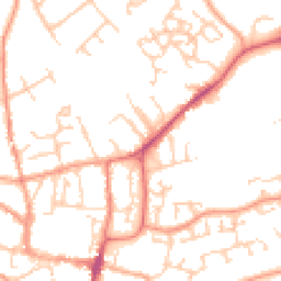 Daytime road noise heatmap for GU31 4AX