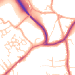 Daytime road noise heatmap for GU31 4BA