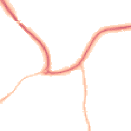 Night-time road noise heatmap for GU31 4BD