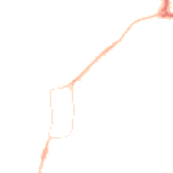 Night-time road noise heatmap for GU31 4BF