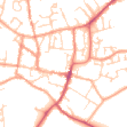 Daytime road noise heatmap for GU31 4BH