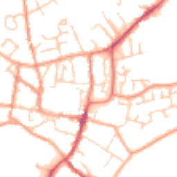 Daytime road noise heatmap for GU31 4BJ