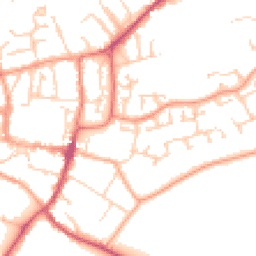 Daytime road noise heatmap for GU31 4BL