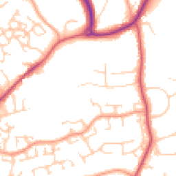 Daytime road noise heatmap for GU31 4BP