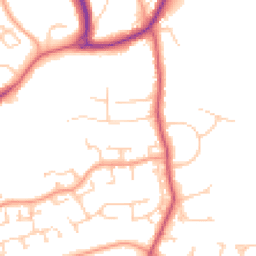 Daytime road noise heatmap for GU31 4BU