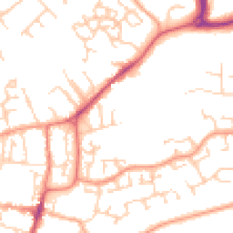Daytime road noise heatmap for GU31 4BW