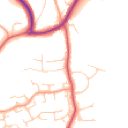 Daytime road noise heatmap for GU31 4BX