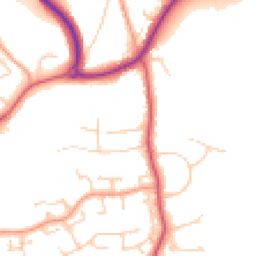 Daytime road noise heatmap for GU31 4BY