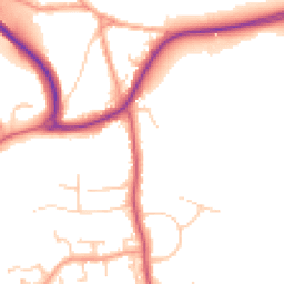 Daytime road noise heatmap for GU31 4DB