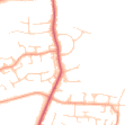 Daytime road noise heatmap for GU31 4DF