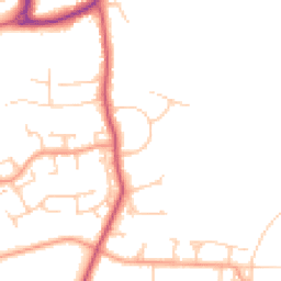 Daytime road noise heatmap for GU31 4DH