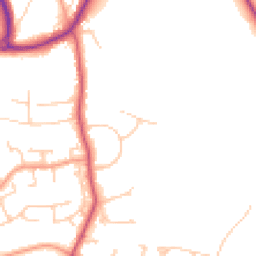 Daytime road noise heatmap for GU31 4DJ