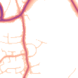 Daytime road noise heatmap for GU31 4DN