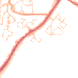 Daytime road noise heatmap for GU31 4FQ