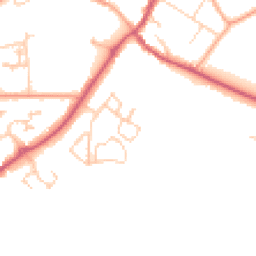 Daytime road noise heatmap for GU31 4FU