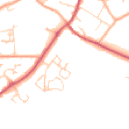 Daytime road noise heatmap for GU31 4FW