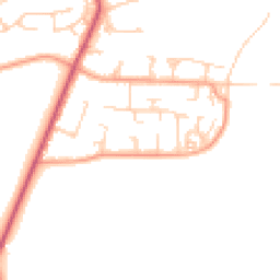 Daytime road noise heatmap for GU31 4HQ