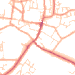 Daytime road noise heatmap for GU31 4JJ