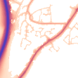 Daytime road noise heatmap for GU31 4LG