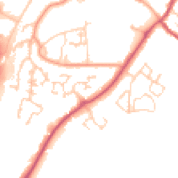 Daytime road noise heatmap for GU31 4LT