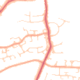 Daytime road noise heatmap for GU31 4NS