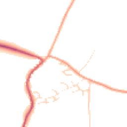 Daytime road noise heatmap for GU31 5BD