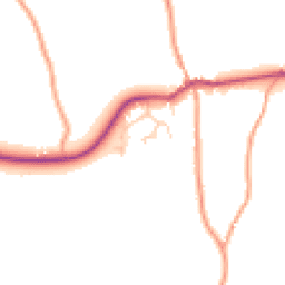 Daytime road noise heatmap for GU31 5BF