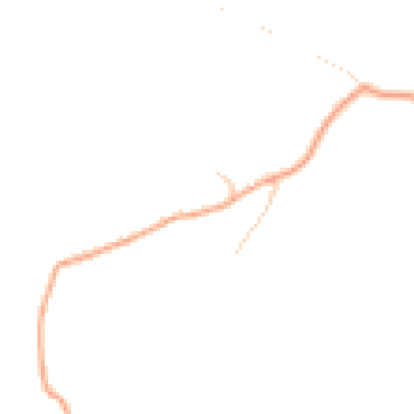 Daytime road noise heatmap for GU31 5DF