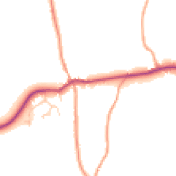 Daytime road noise heatmap for GU31 5EA