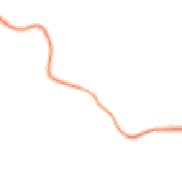 Night-time road noise heatmap for GU31 5EN