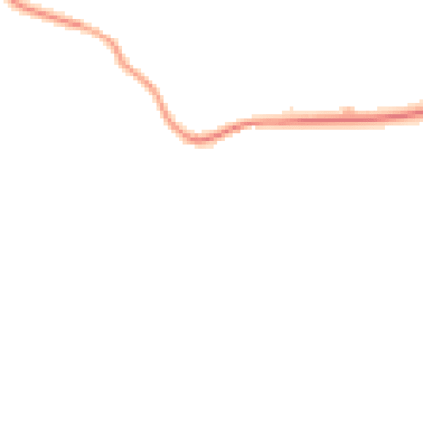 Night-time road noise heatmap for GU31 5ER