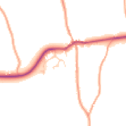 Daytime road noise heatmap for GU31 5HJ