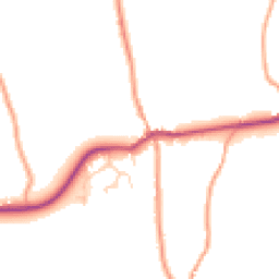 Daytime road noise heatmap for GU31 5HQ