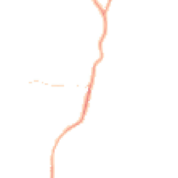 Daytime road noise heatmap for GU31 5HS