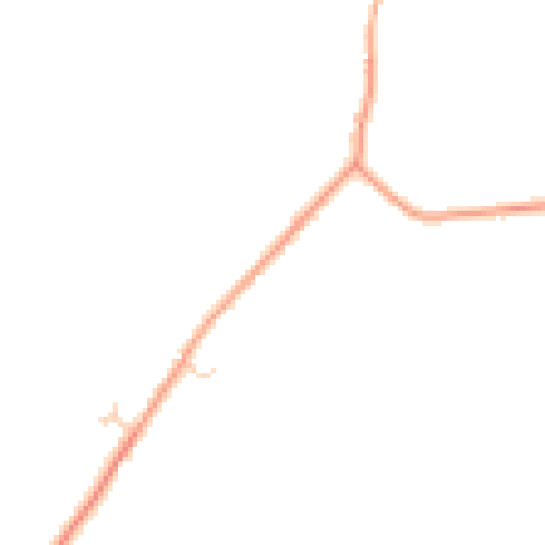 Daytime road noise heatmap for GU31 5JA