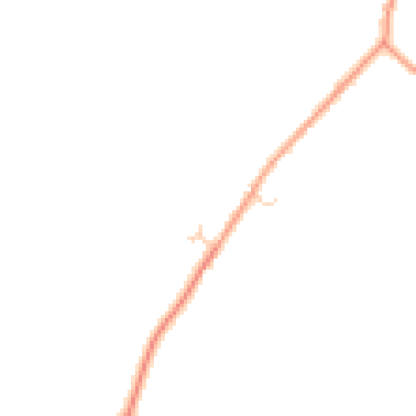 Daytime road noise heatmap for GU31 5JQ