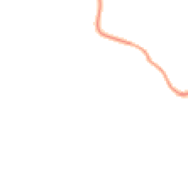 Night-time road noise heatmap for GU31 5JU