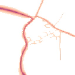 Daytime road noise heatmap for GU31 5LB
