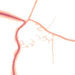 Daytime road noise heatmap for GU31 5LG